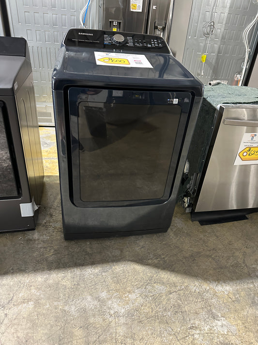 GORGEOUS NEW BRUSHED NAVY SAMSUNG ELECTRIC DRYER MODEL: DVE54CG7150D DRY12221S