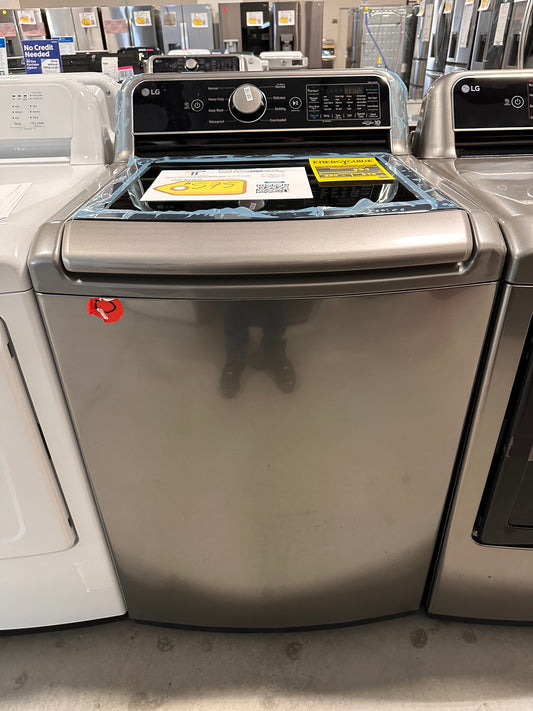 GREAT NEW LG TOP LOAD WASHER in GRAPHITE STEEL MODEL: WT7405CV WAS13317