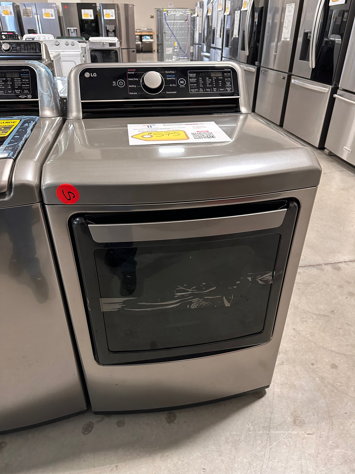 7.3 CU FT LG ELECTRIC DRYER MODEL: DLE7400VE DRY12614