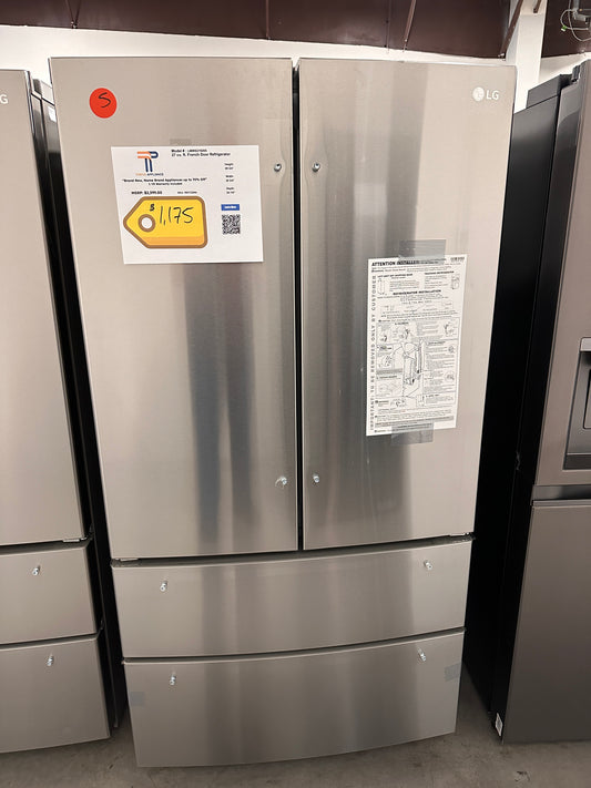 GORGEOUS NEW LG 4-DOOR FRENCH DOOR REFRIGERATOR MODEL: LMWS27626S REF13246