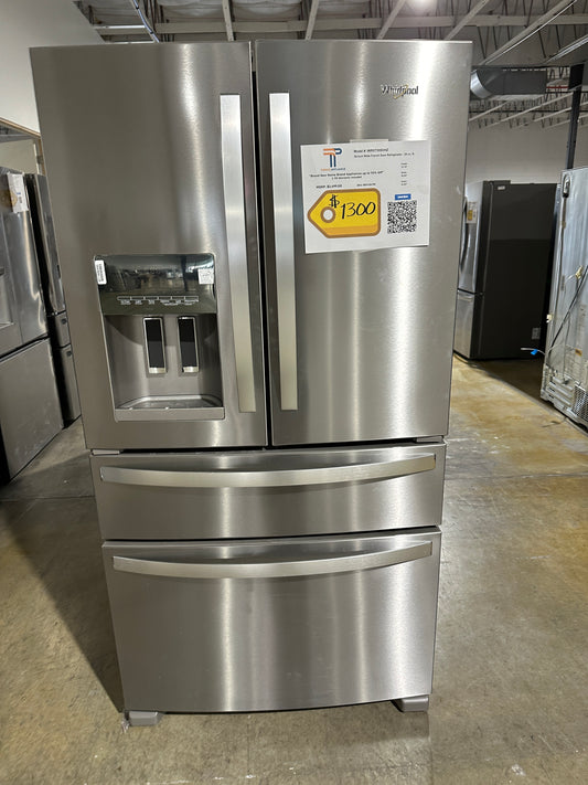 GREAT NEW WHIRLPOOL 4-DOOR FRENCH DOOR REFRIGERATOR MODEL: WRX735SDHZ REF13679S