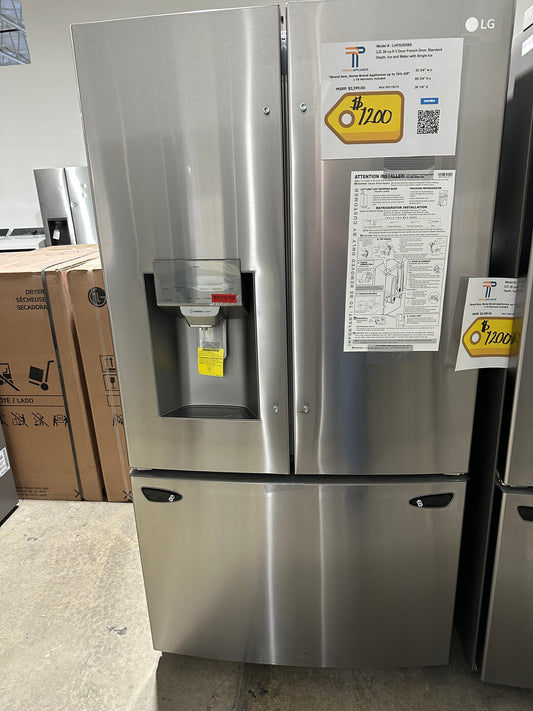 NEW LG 27.7 CU FT FRENCH DOOR REFRIGERATOR MODEL: LHFS28XBS REF13637S