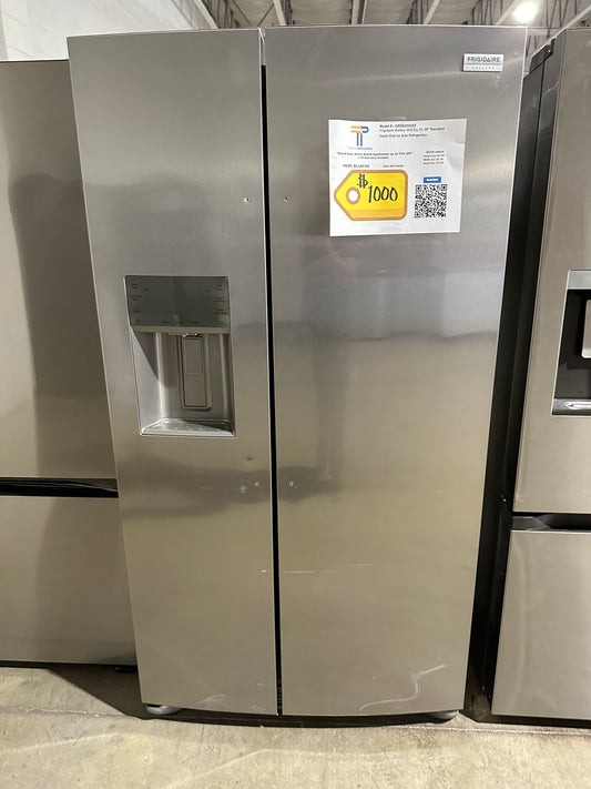 STAINLESS STEEL SIDE BY SIDE NEW FRIGIDAIRE REFRIGERATOR MODEL: GRSS2652AF REF13614S