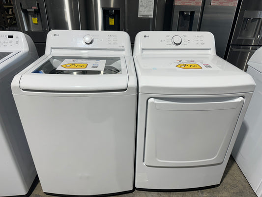 GREAT NEW LG TOP LOAD WASHER ELECTRIC DRYER LAUNDRY SET WAS12333S DRY12008S