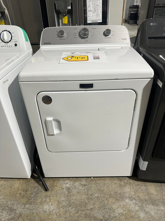 New Maytag - 7.0 Cu. Ft. Electric Dryer with Wrinkle Prevent - White MODEL: MED4500MW DRY12005S