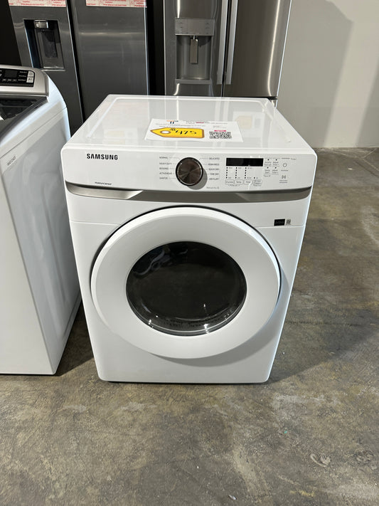 Samsung - 7.5 Cu. Ft. Stackable Electric Dryer with Sensor Dry - White MODEL: DVE45T6000W DRY12002S