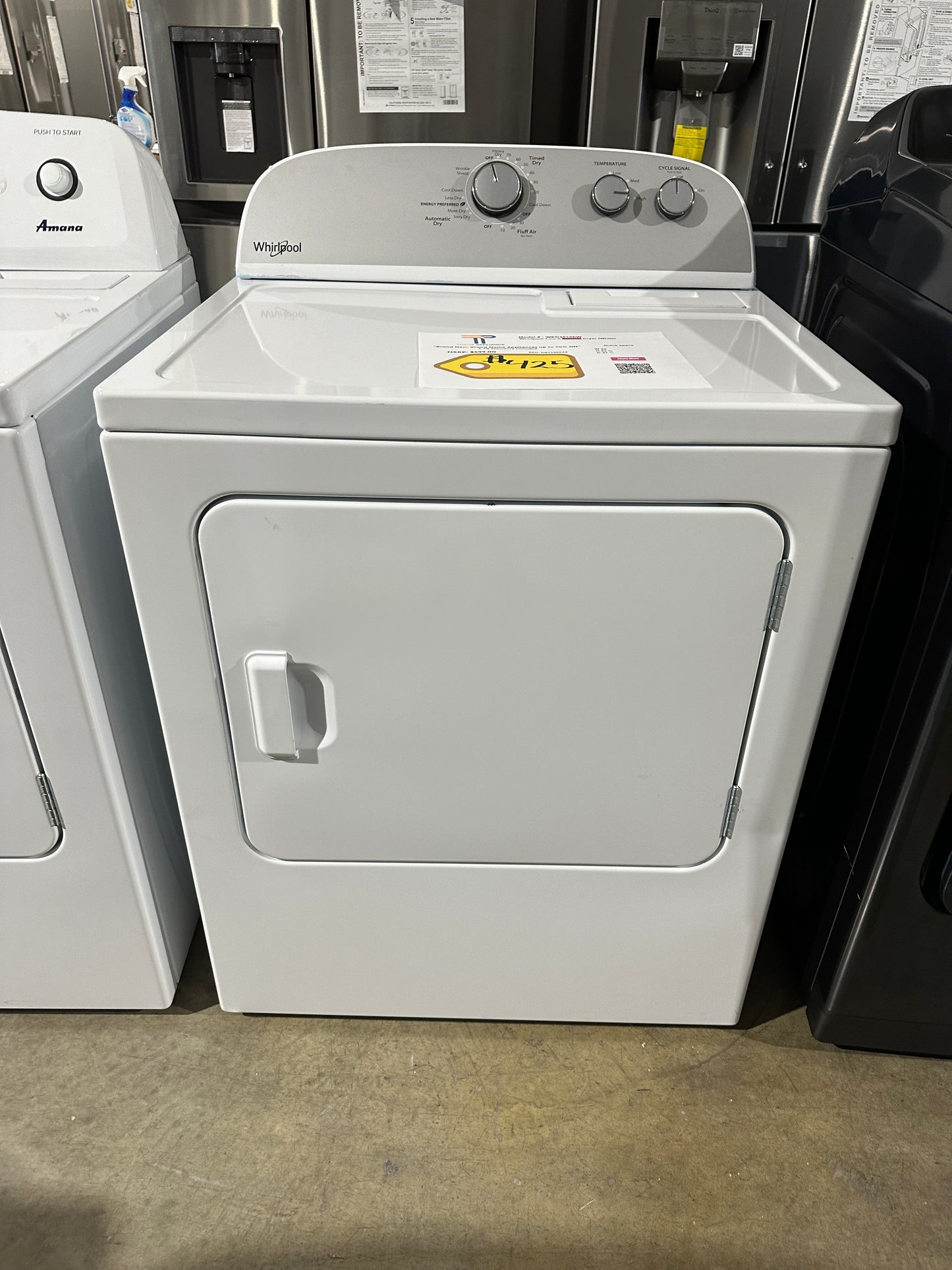 Electric Dryer with AutoDry Drying System - White MODEL: WED4815EW DRY12004S