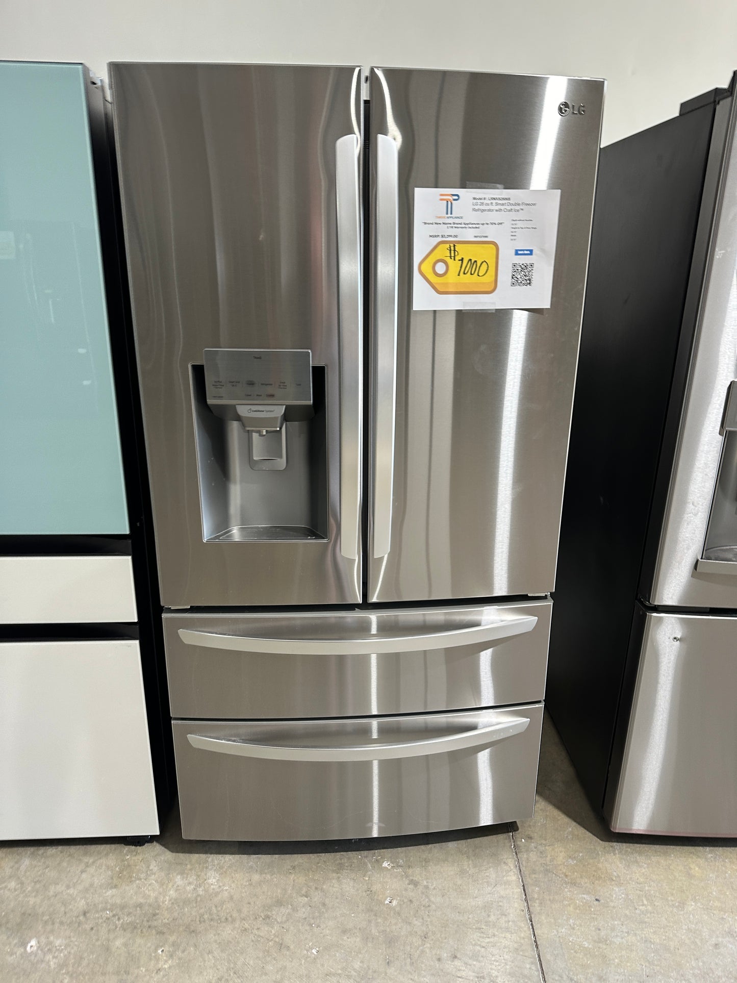 GREAT NEW LG FRENCH DOOR SMART REFRIGERATOR MODEL: LRMXS2806S REF13708S