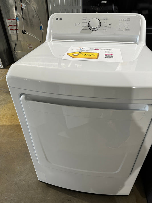 LG - 7.3 Cu. Ft. Electric Dryer with Sensor Dry - White MODEL: DLE6100W DRY12016S