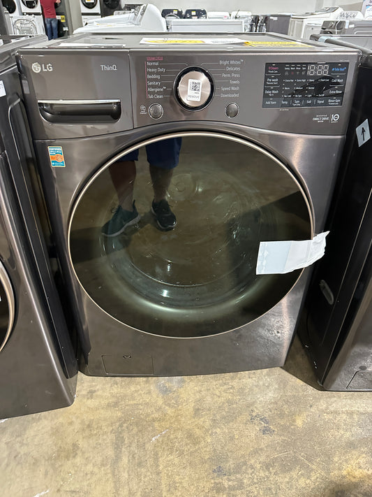 GORGEOUS NEW BLACK STEEL FRONT LOAD LG WASHER MODEL: WM4000HBA WAS12378S