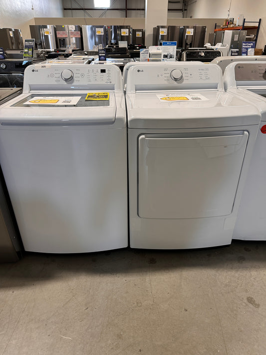 NEW TOP LOAD WASHER GAS DRYER LG LAUNDRY SET - WAS13334 DRY12603