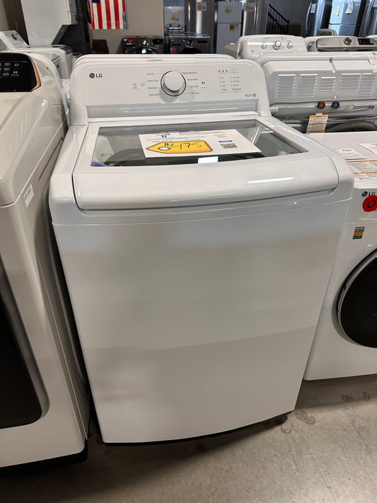 BRAND NEW LG TOP LOAD WASHER with SLAMPROOF GLASS LID MODEL: WT6105CW WAS13337