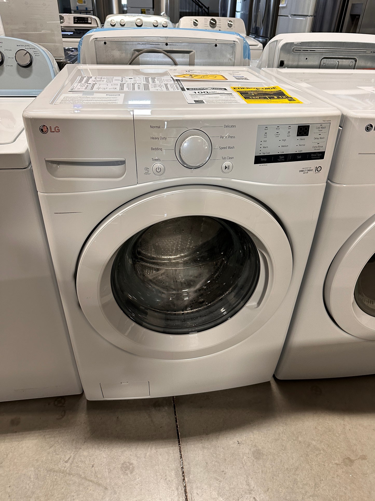 HIGH EFFICIENCY STACKABLE FRONT LOAD WASHER MODEL: WM3400CW WAS13339