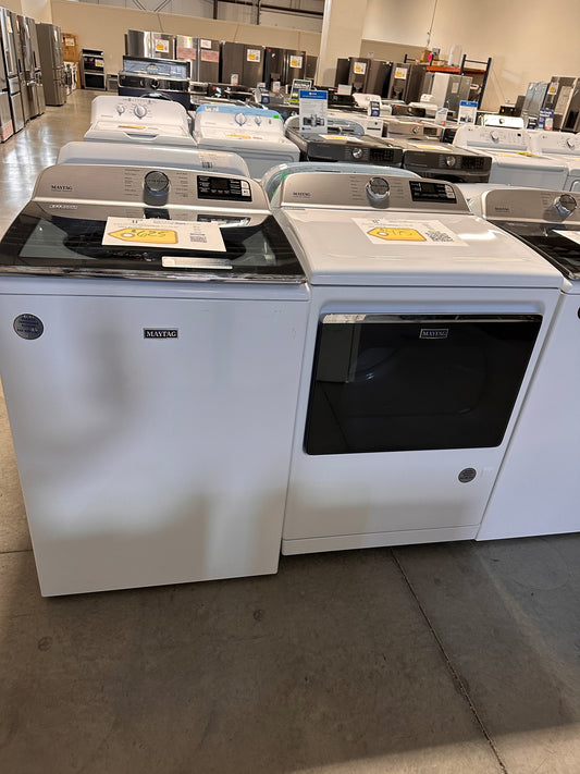 GORGEOUS NEW TOP LOAD WASHER GAS DRYER LAUNDRY SET - WAS13347 DRY12627