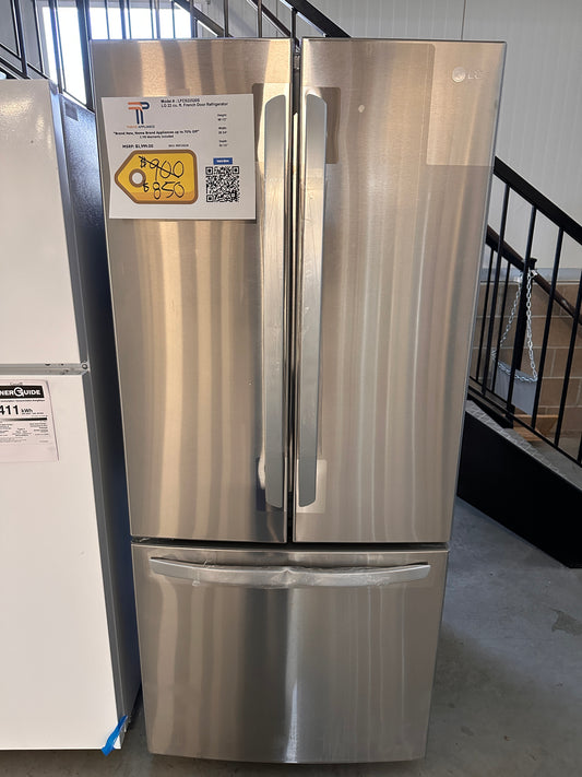 DISCOUNTED NEW LG FRENCH DOOR REFRIGERATOR with SMART COOLING SYSTEM MODEL: LFCS22520S REF13218
