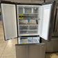 New GE - 24.7 Cu. Ft. French Door Refrigerator - Stainless Steel MODEL: GNE25JYKFS REF13699S