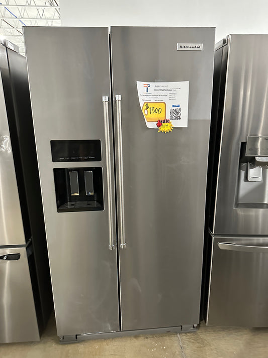 BRAND NEW SIDE-BY-SIDE COUNTER-DEPTH REFRIGERATOR MODEL: KRSC703HPS REF12492S