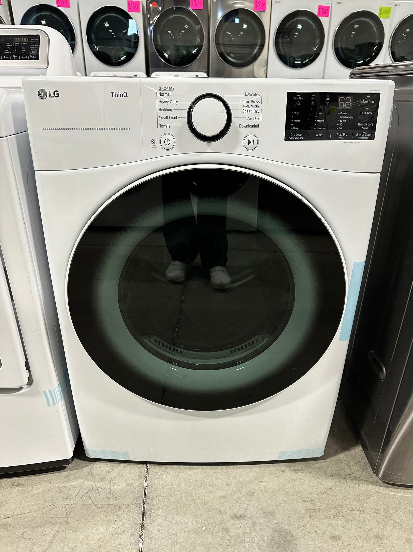 STACKABLE SMART ELECTRIC LG DRYER - DRY12116