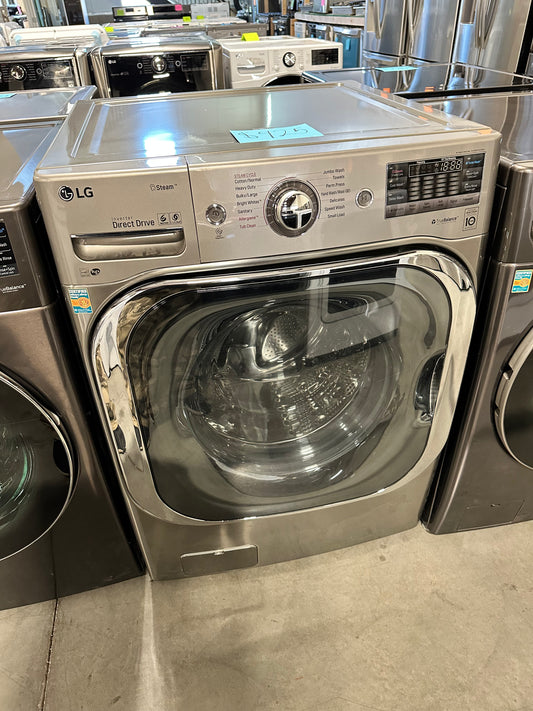 LG - 5.2 Cu. Ft. High Efficiency Front-Load Washer with Steam and TurboWash - WAS12161