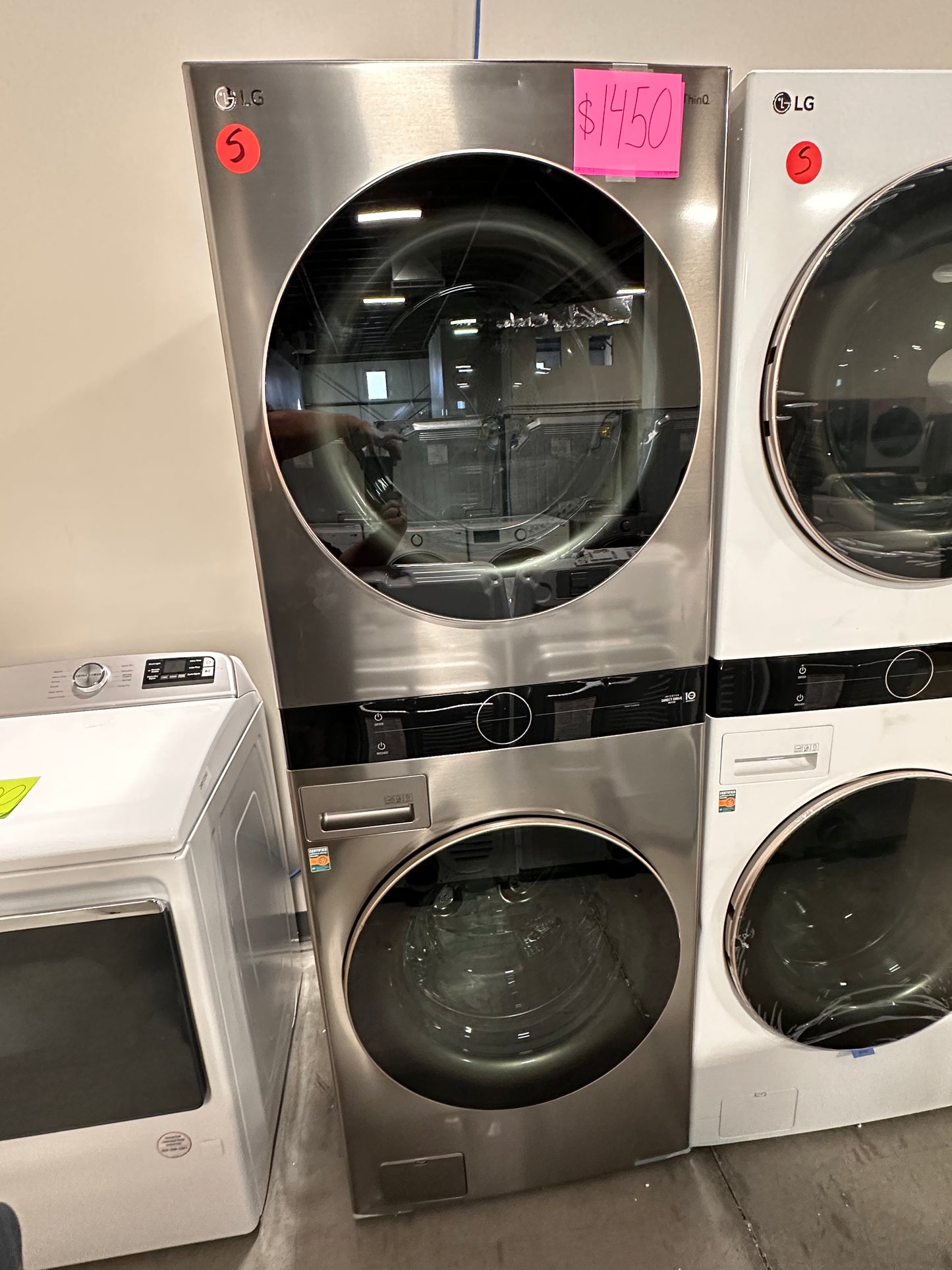 BRAND NEW LG WASHTOWER - ELECTRIC DRYER FRONT LOAD WASHER - WAS12518