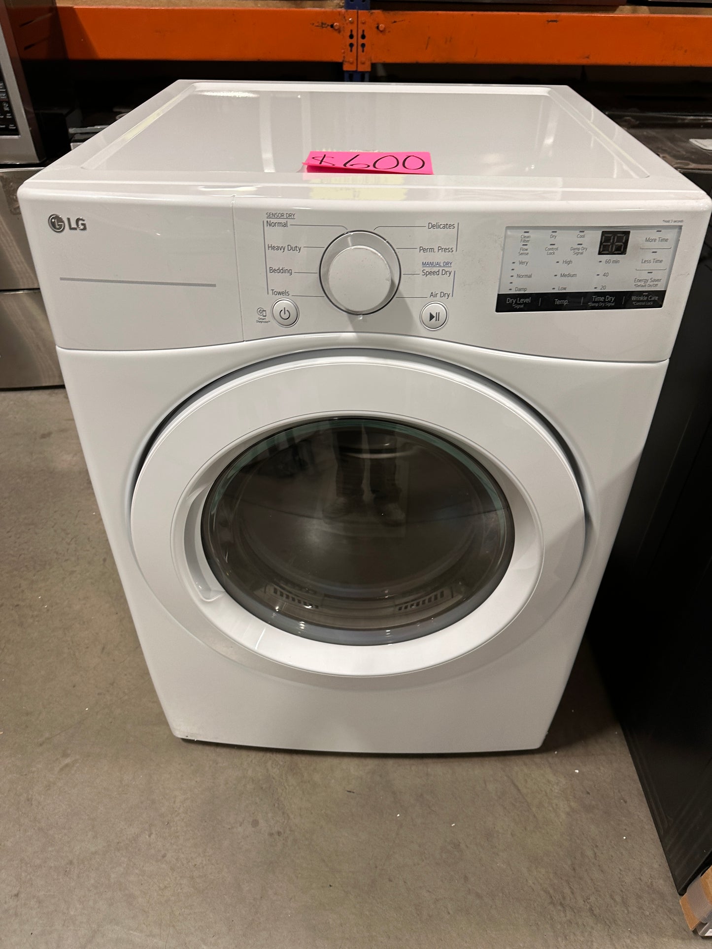 BRAND NEW LG STACKABLE ELECTRIC DRYER with FLOWSENSE - DRY12155
