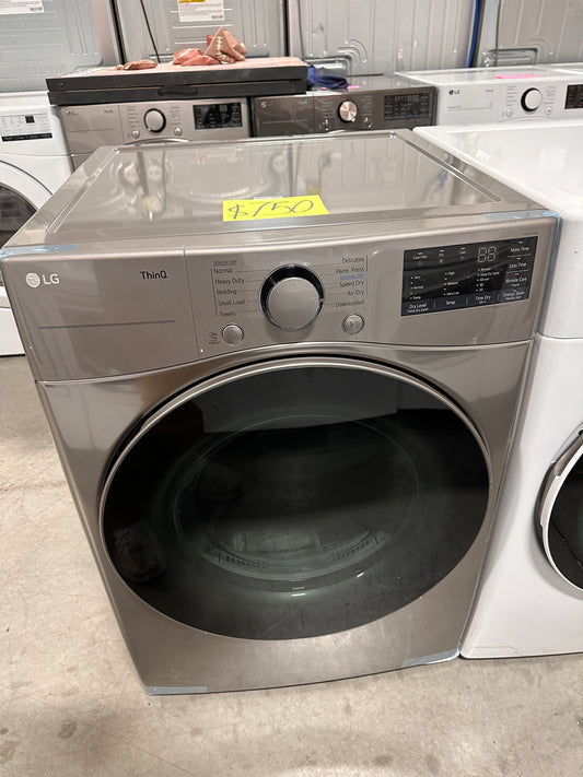 GRAPHITE STEEL LG STACKABLE SMART GAS DRYER - DRY12152