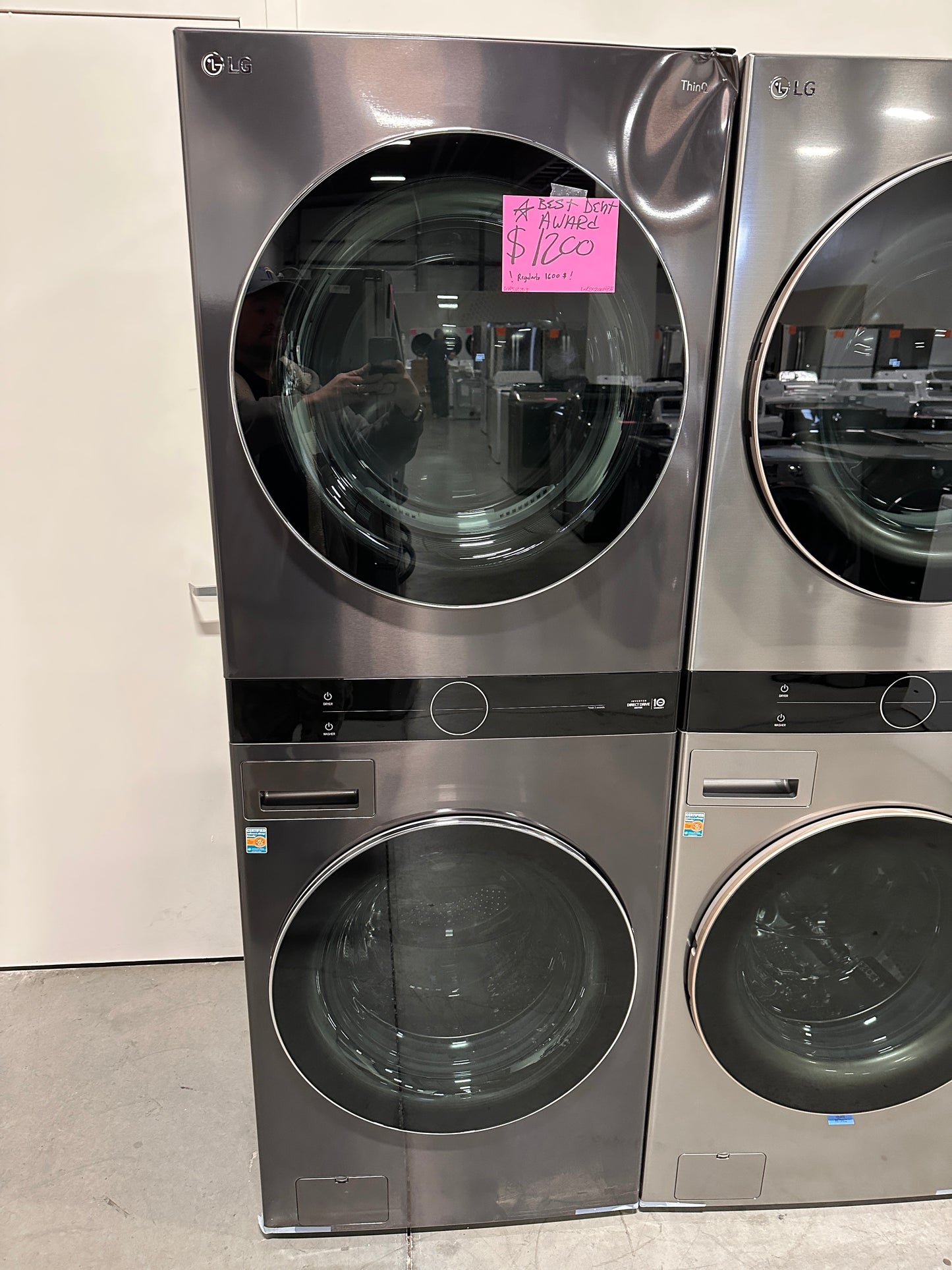 BEAUTIFUL NEW ELECTRIC DRYER WASHTOWER - WAS12703