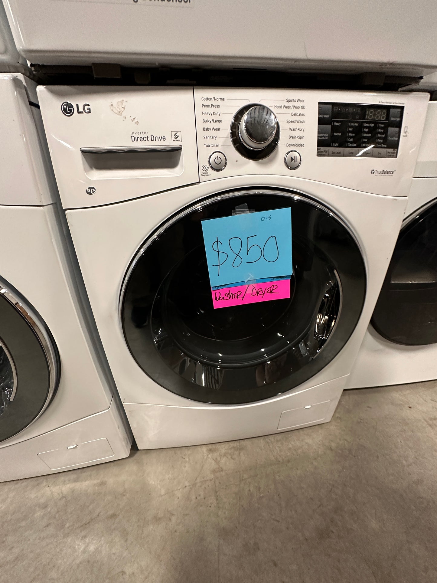NEW COMPACT FRONT LOAD WASHER - WHITE - WAS12322