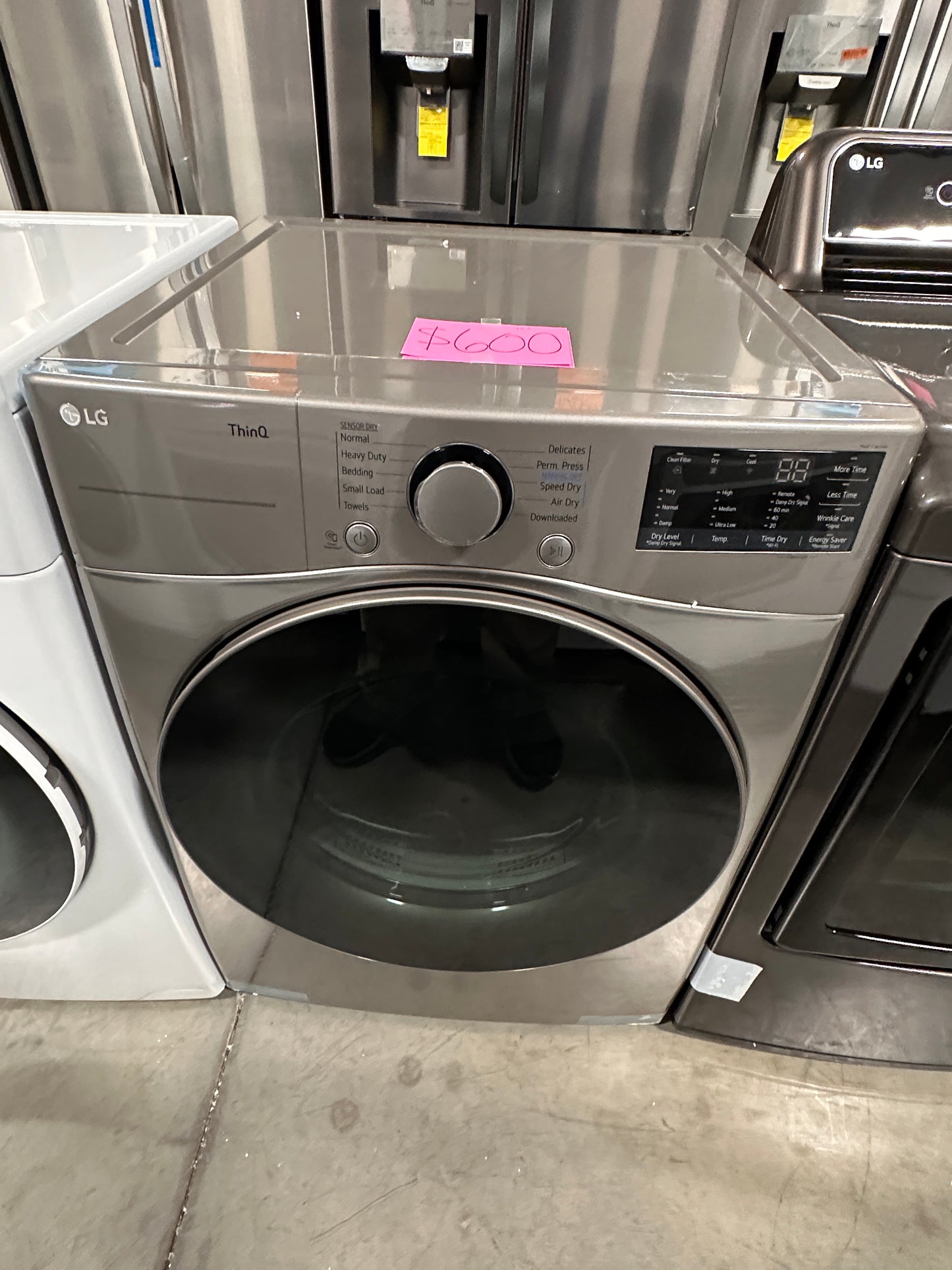 GORGEOUS NEW LG STACKABLE SMART ELECTRIC DRYER - DRY12124