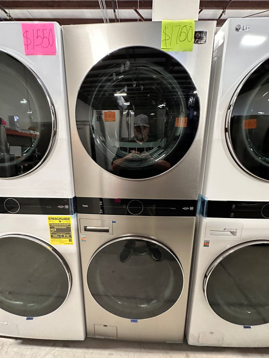 NEW LG STUDIO SMART STACKED LAUNDRY CENTER - WAS12658