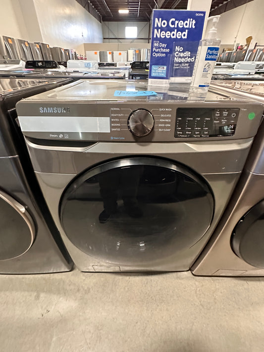 CHAMPAGNE SAMSUMG STACKABLE FRONT LOAD WASHING MACHINE - WAS12642