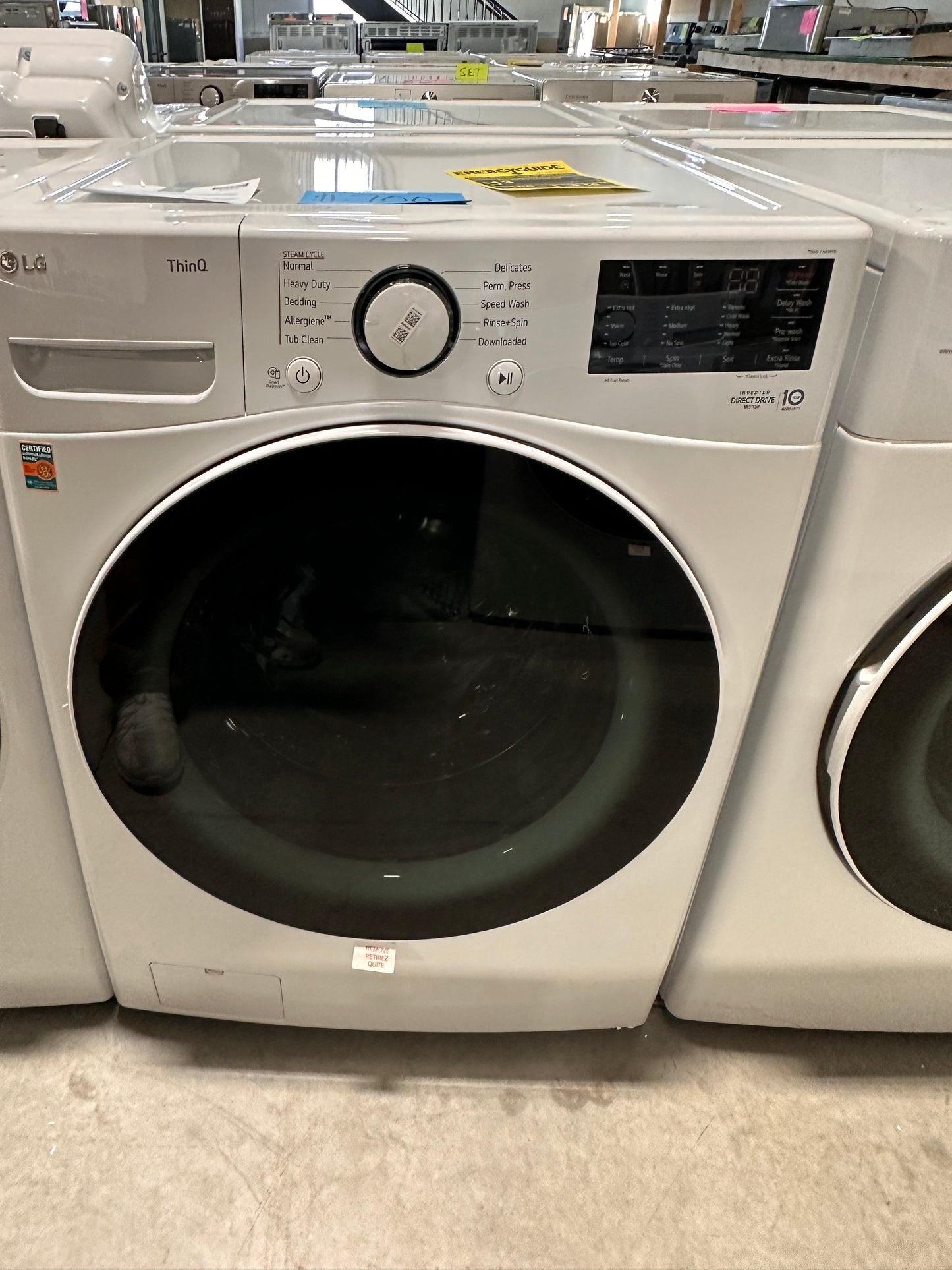 NEW FRONT LOAD LG WASHER with 6MOTION TECHNOLOGY - WAS12732