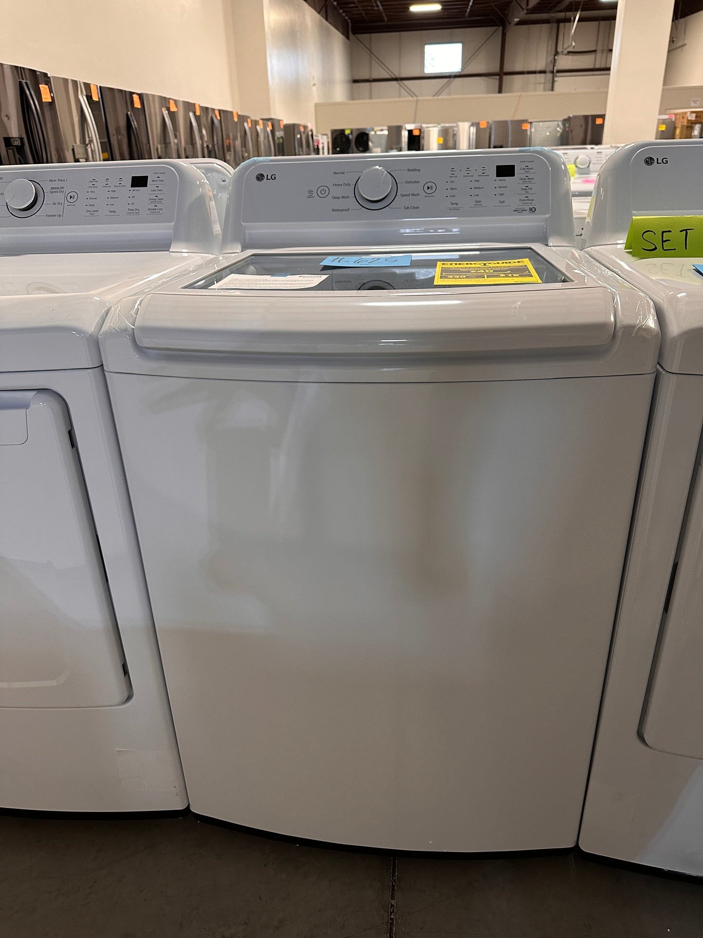 MODEL WT7005CW TOP LOAD LG WASHER - WAS12739