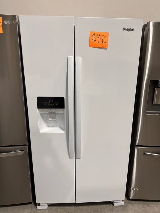 BRAND NEW WHIRLPOOL SIDE-BY-SIDE REFRIGERATOR in WHITE - REF11678