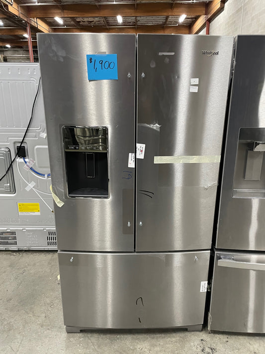 NEW WHIRLPOOL 26.8 CU FT FRENCH DOOR REFRIGERATOR - REF11714S WRF767SDHZ