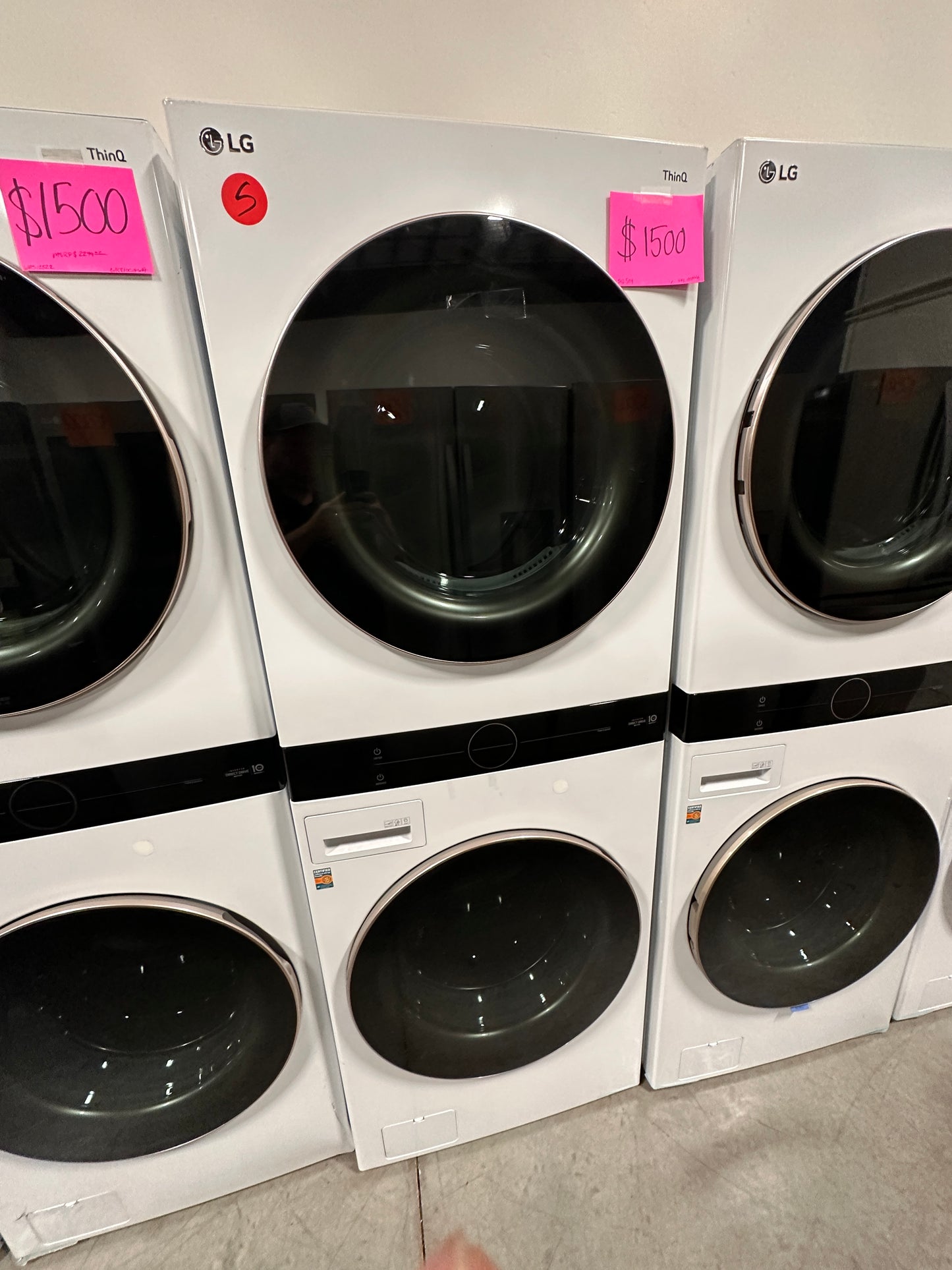 NEW SMART LG WASHTOWER WITH ELECTRIC DRYER - WAS12504