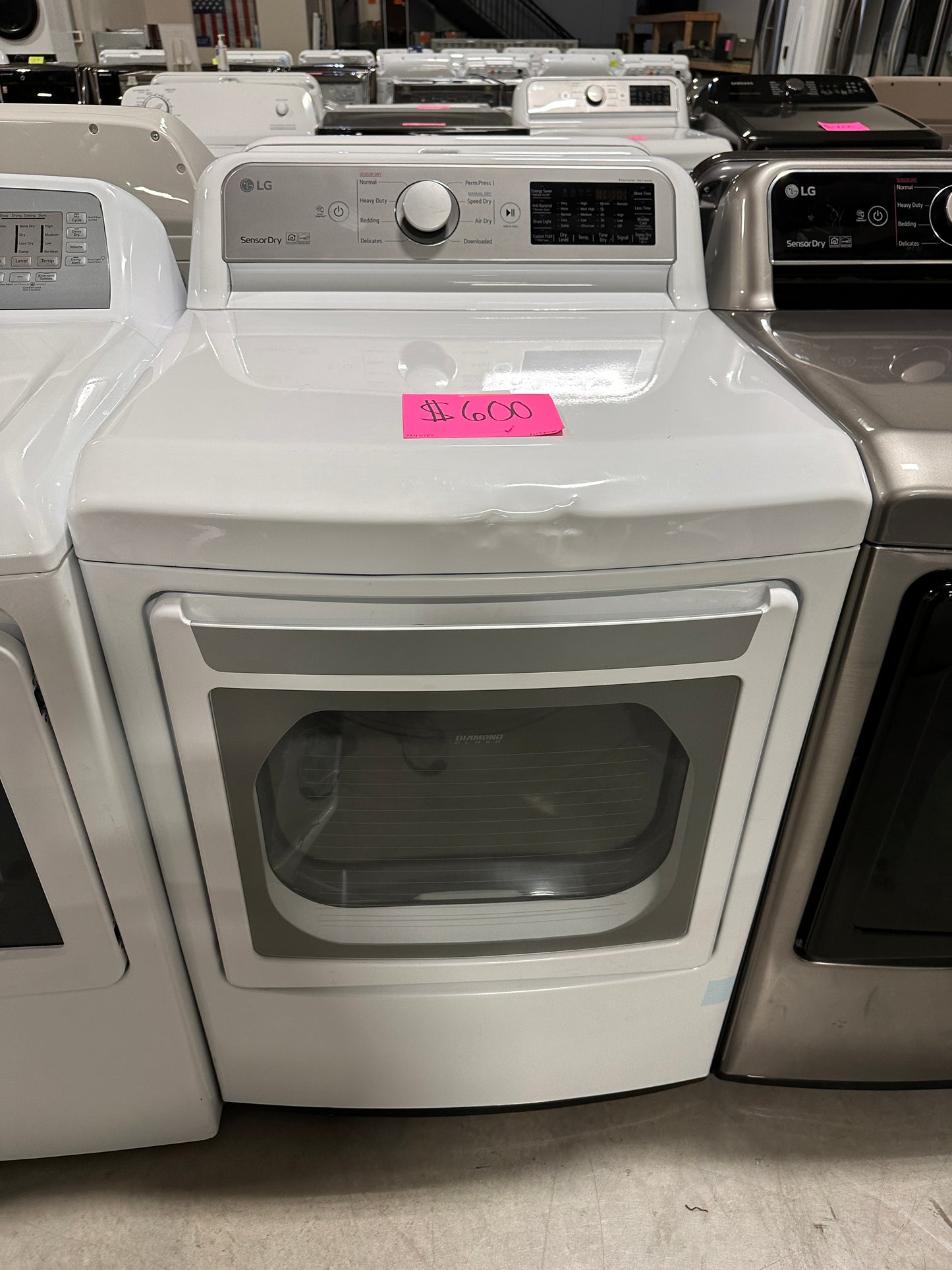 GREAT NEW LG 7.3 CU FT ELECTRIC DRYER - DRY11787 DLE7300WE