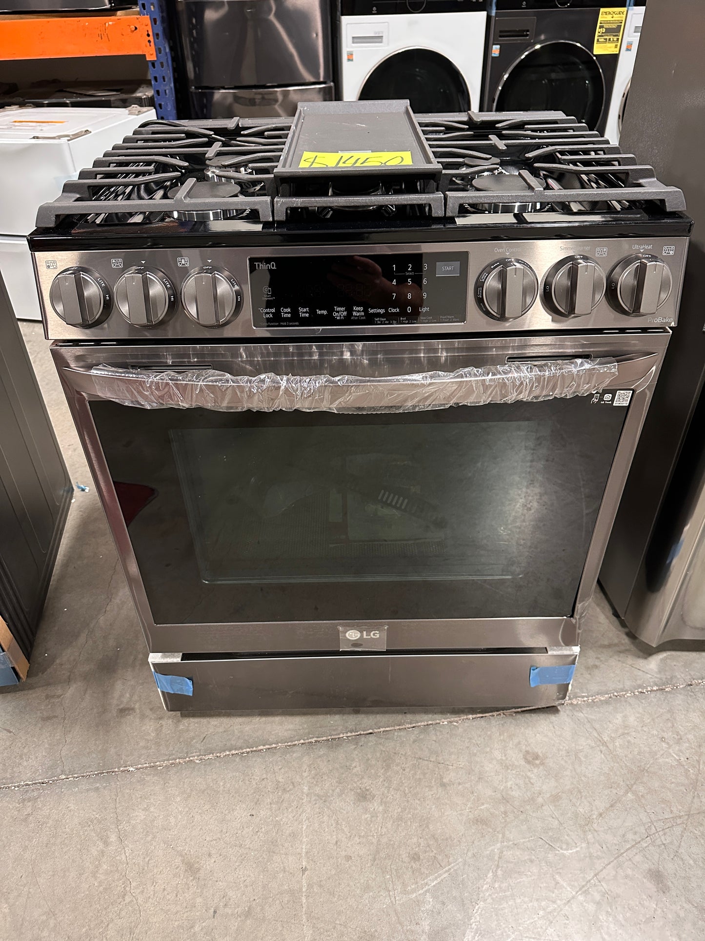 NEW 6.3 CU FT GAS RANGE with INSTAVIEW and THINQ TECHNOLOGY - RAG11708