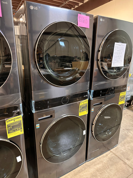 ELECTRIC DRYER WASHTOWER LG STACKED LAUNDRY UNIT - WAS12803