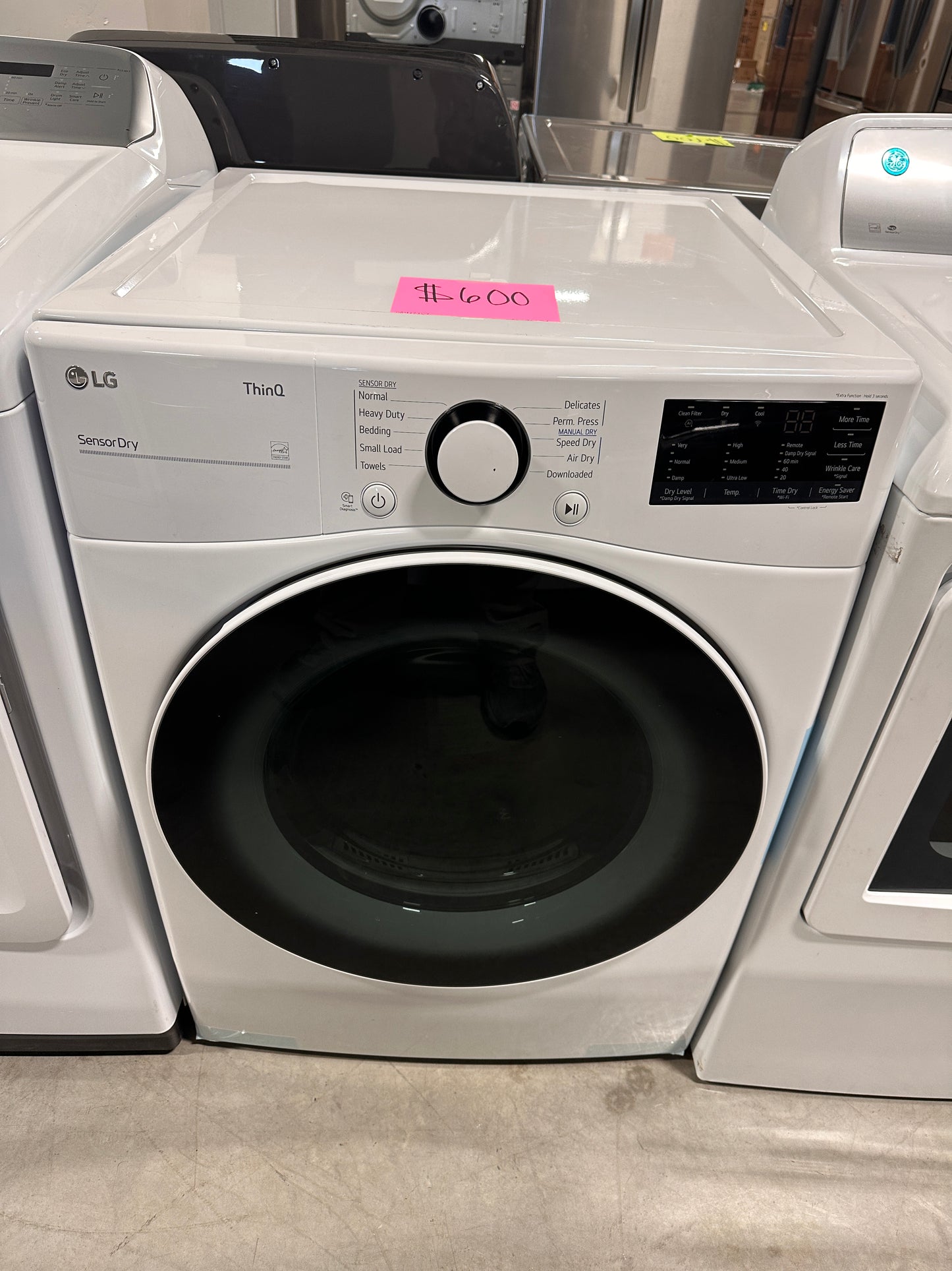 STACKABLE SMART ELECTRIC DRYER in WHITE - DRY12117