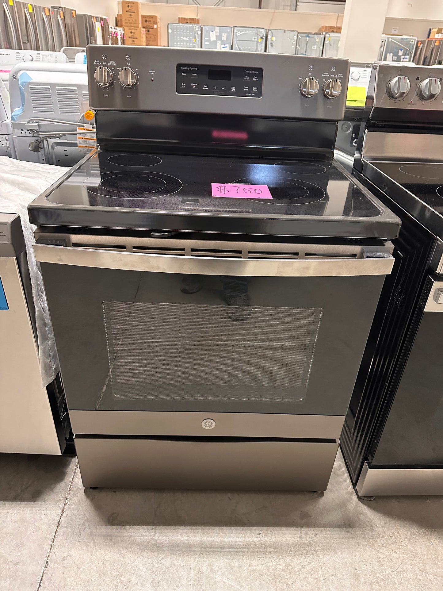 NEW GE ELECTRIC RANGE with SELF CLEANING - RAG11729 - JB645RKSS