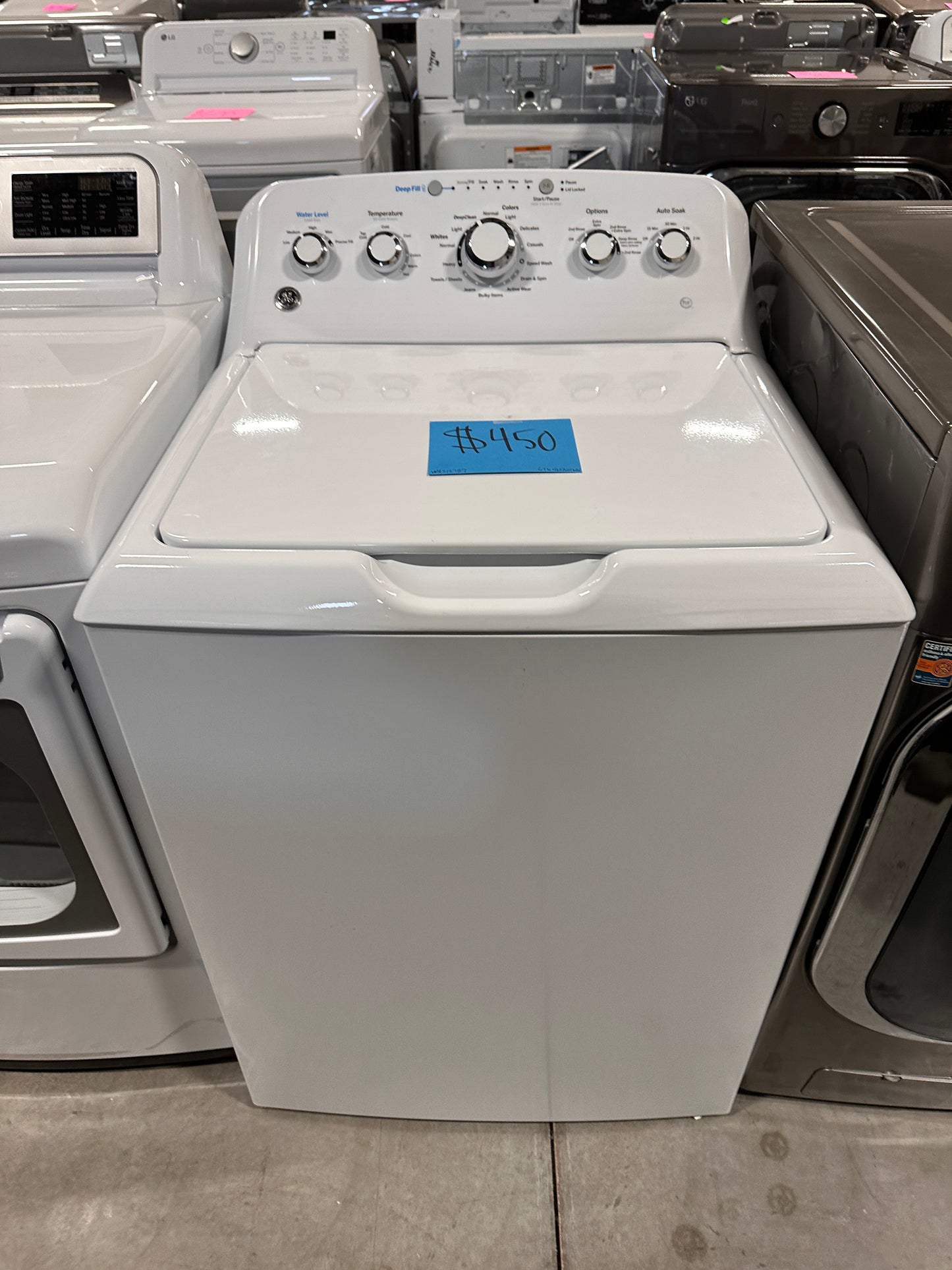 NEW GE TOP LOAD WASHER with PRECISE FILL - WAS12787