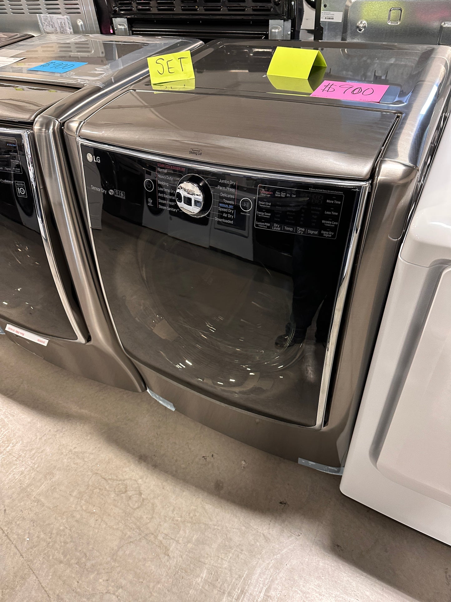 BEAUTIFUL NEW GRAPHITE STEEL ELECTRIC DRYER - DRY12086