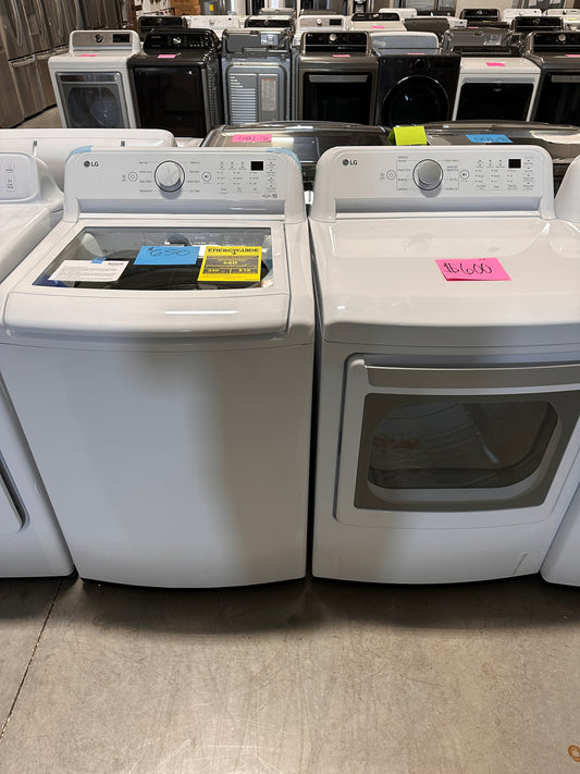 NEW LG SMART TOP LOAD WASHER ELECTRIC DRYER LAUNDRY SET - WAS12810