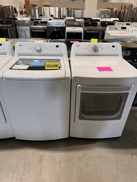 LG SMART TOP LOAD WASHER SMART ELECTRIC DRYER - WAS12811 DRY12064