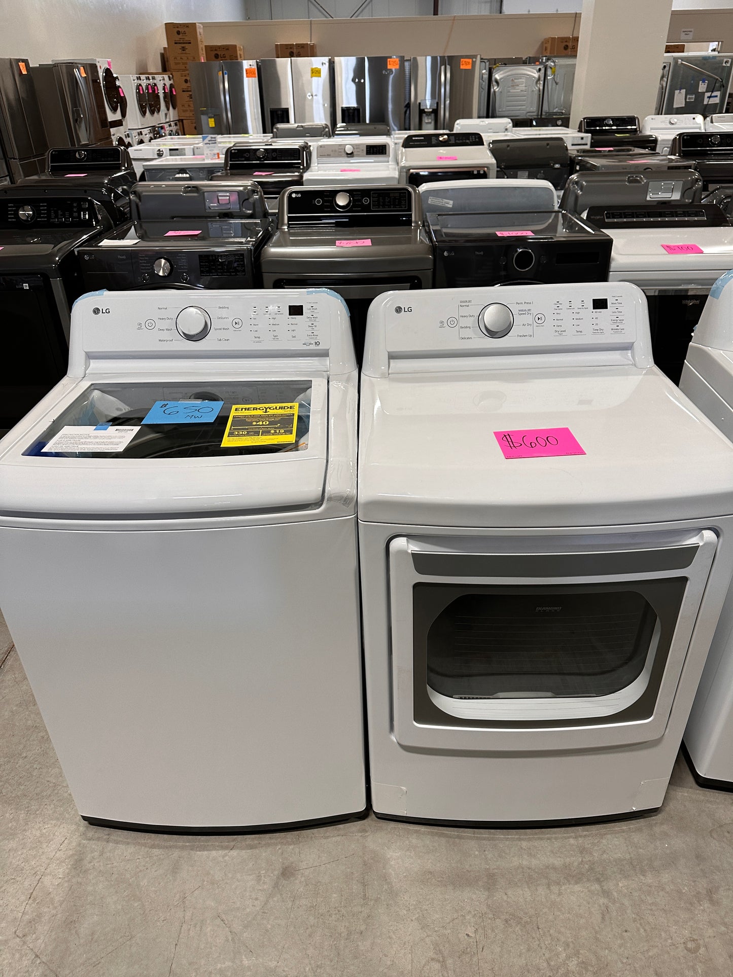 NEW ELECTRIC DRYER TOP LOAD WASHER LAUNDRY SET - WAS12812
