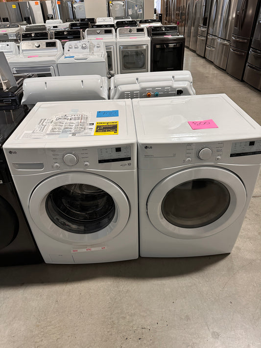 NEW STACKABLE FRONT LOAD WASHER ELECTRIC DRYER LAUNDRY SET - WAS12814