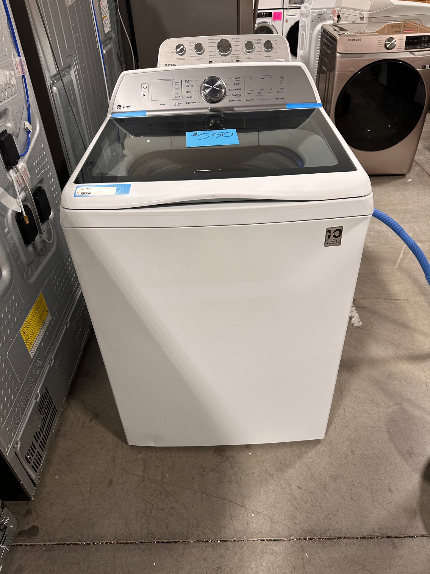 NEW GE PROFILE TOP LOAD WASHER - SMART WASH TECHNOLOGY - WAS12792