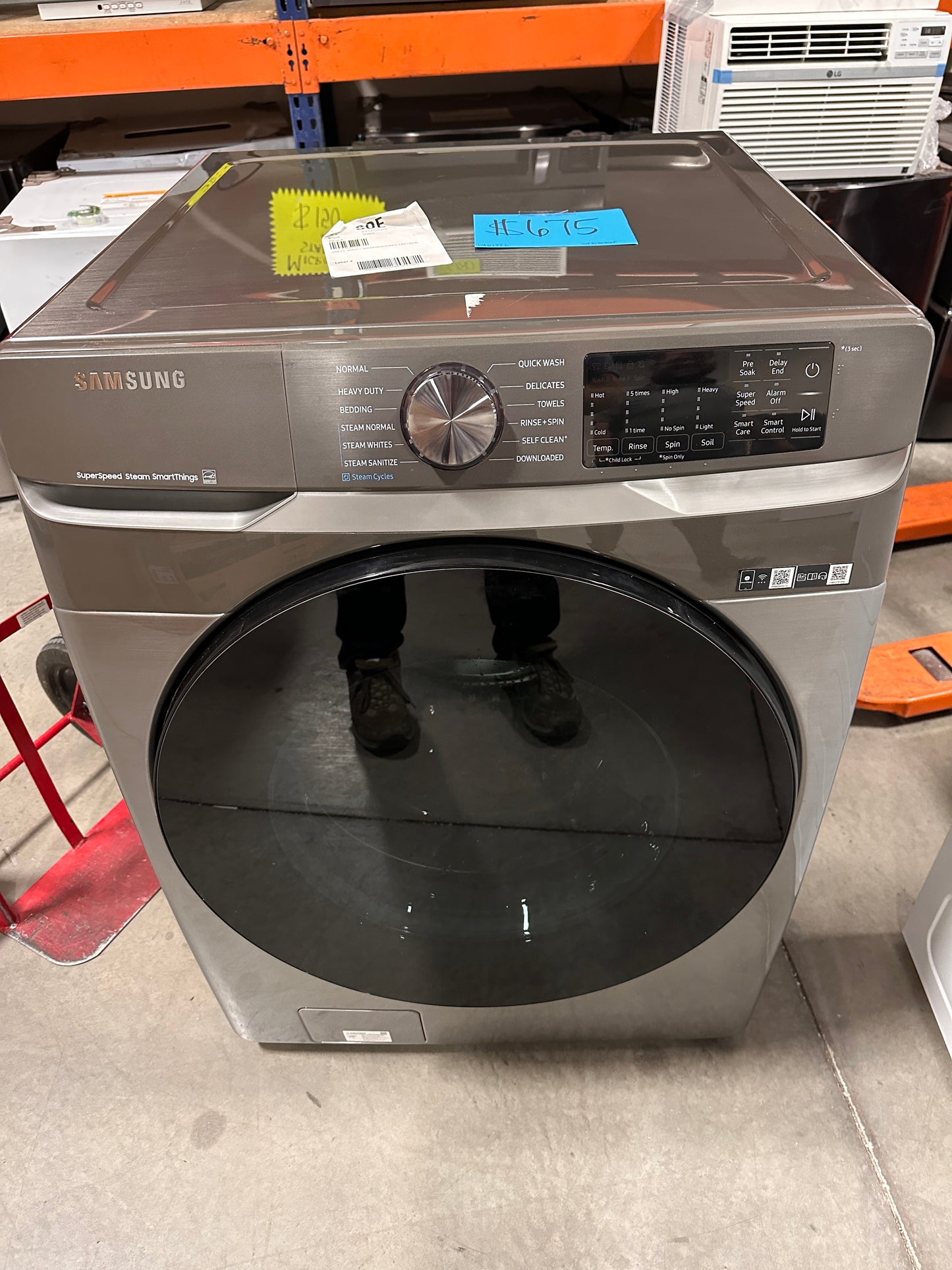 LARGE CAPACITY SMART FRONT LOAD WASHER - WAS12826 WF45B6300AW
