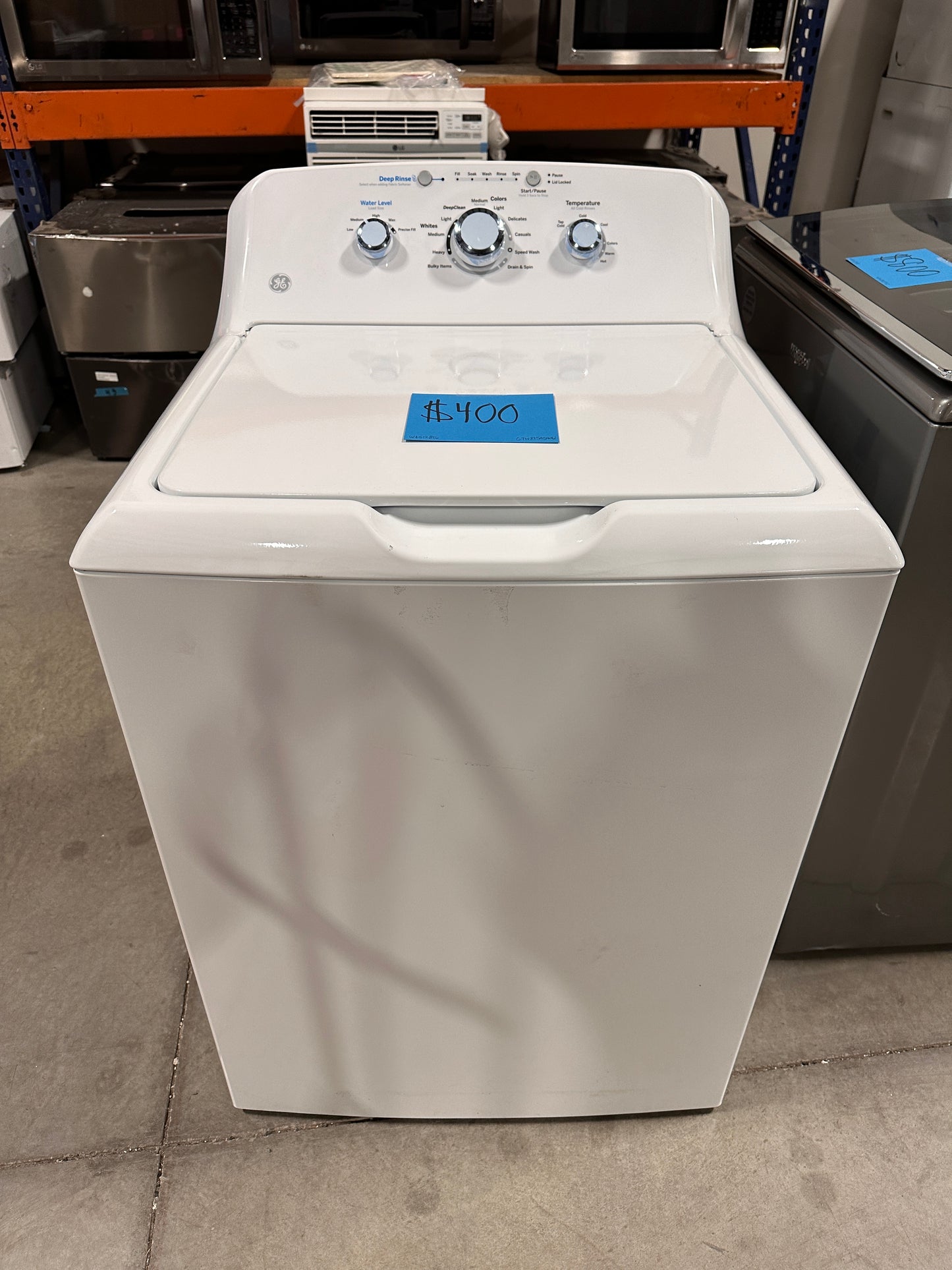 NEW GE TOP LOAD WASHER WITH DEEP RINSE - WAS12816